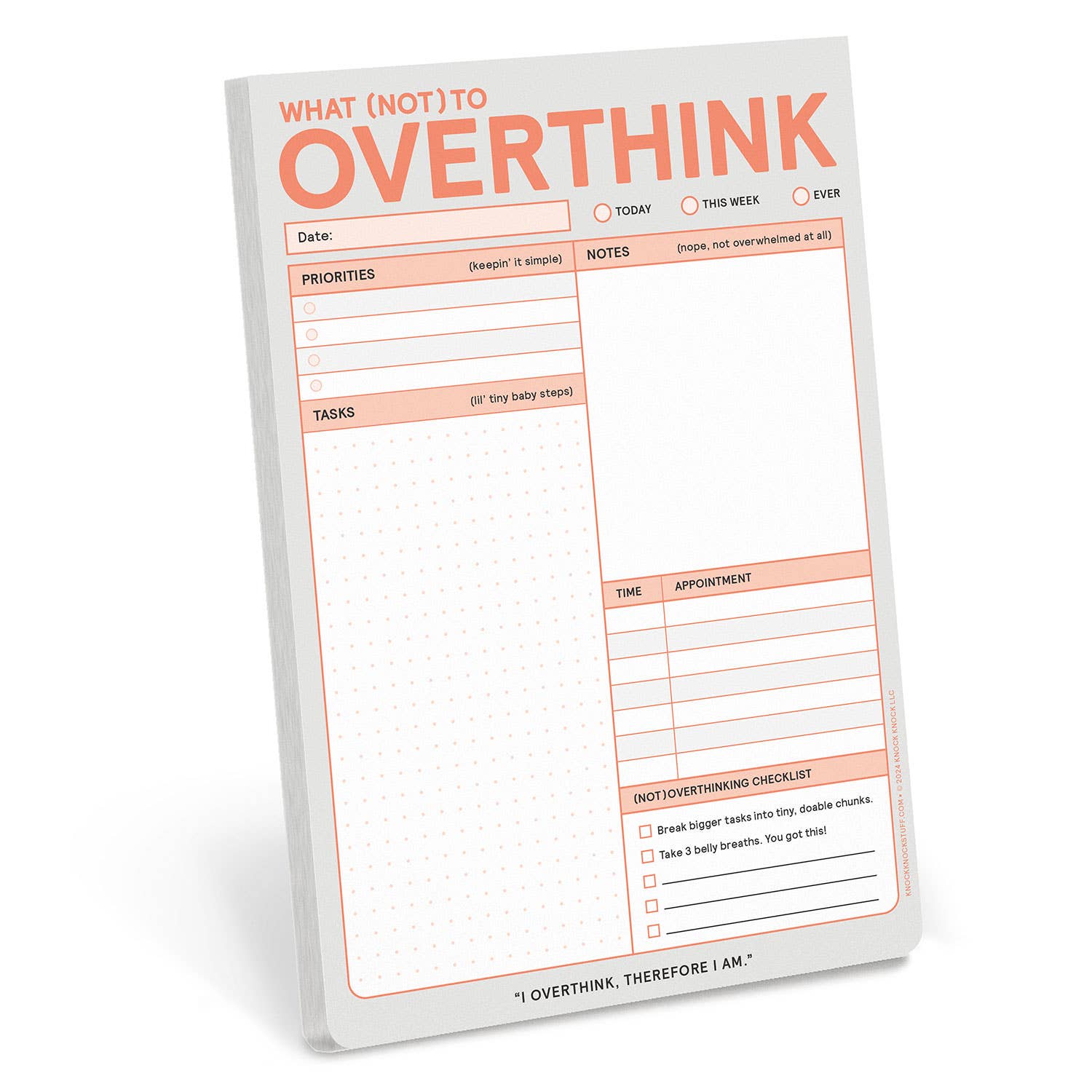 60 page structured daily planner. Funny yet functional, gift for students, coworkers and friends.