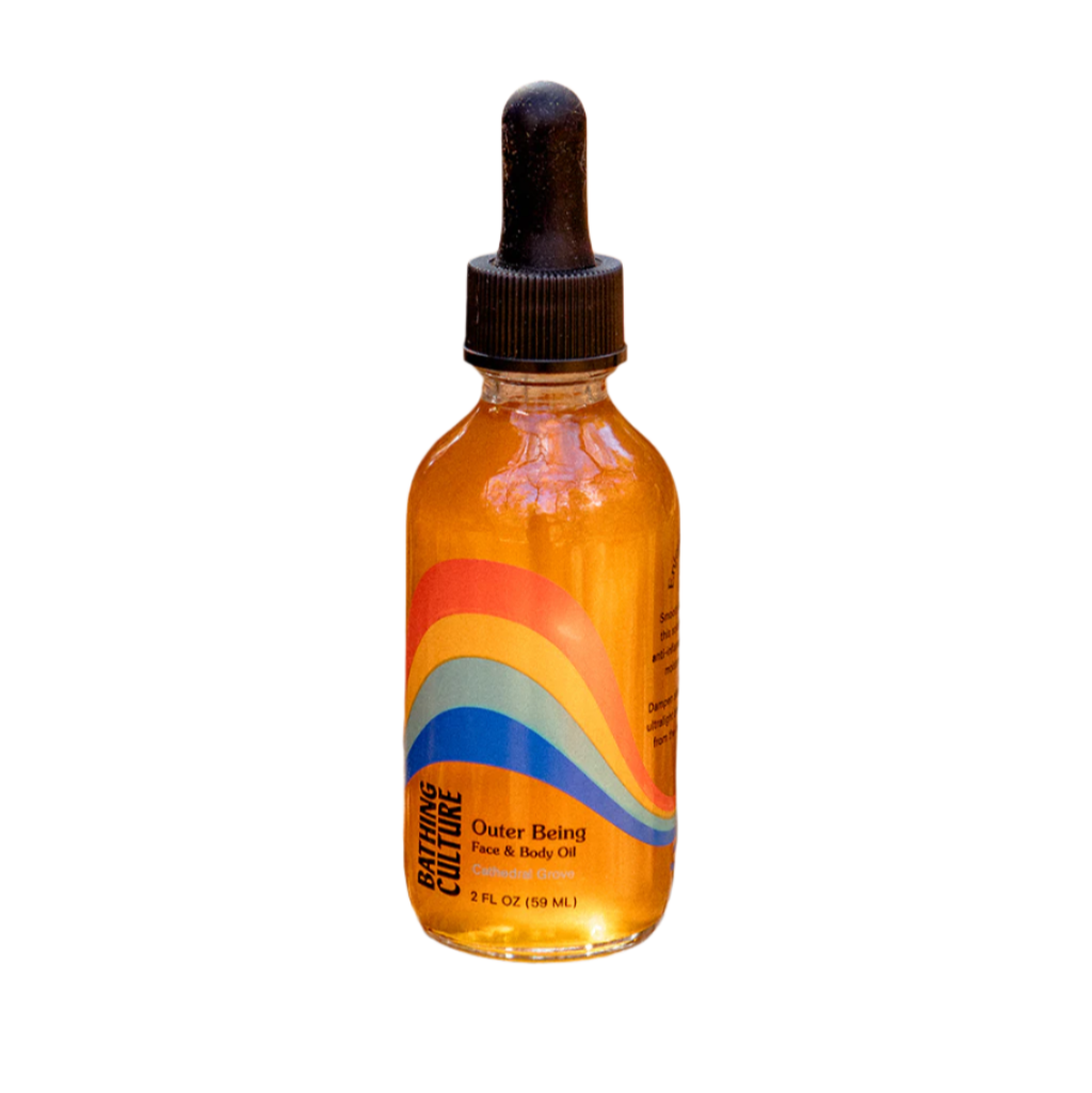 8oz body oil with vitamins and antioxidants, lightweight blend for face and body hydration and repair.