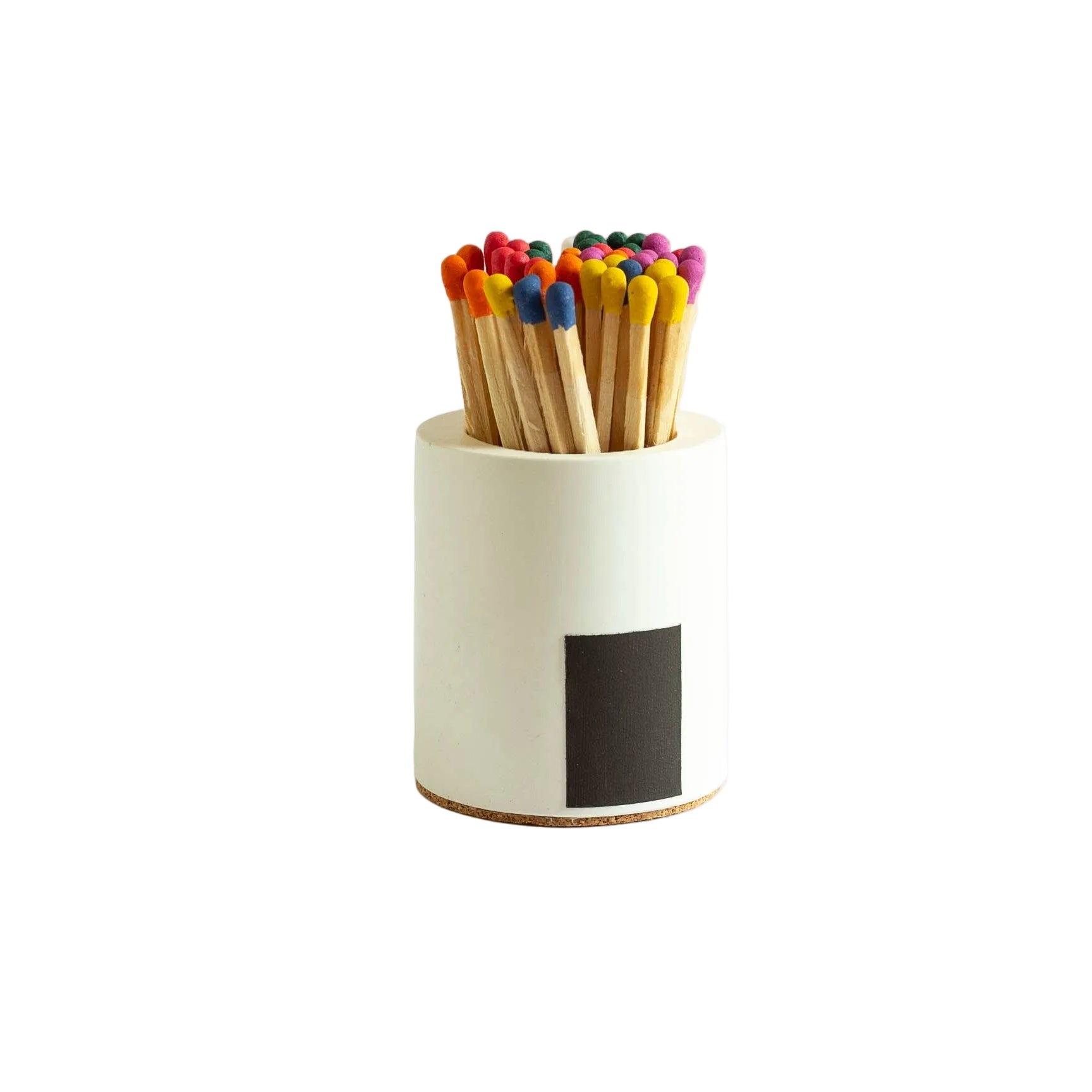 Concrete Match Holder – White