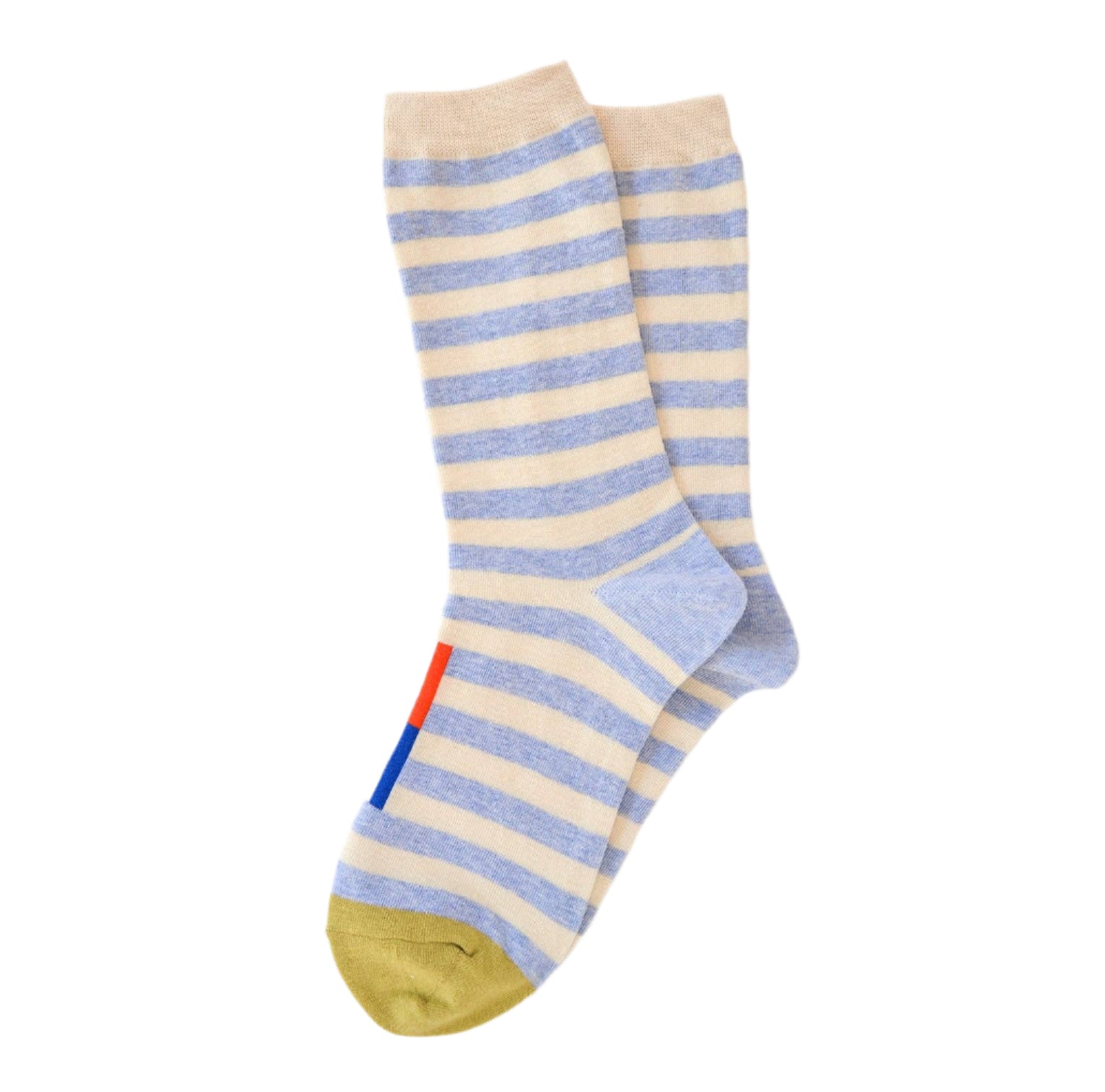 Lightweight and comfy crew socks with fun pastel stripes. perfect for bringing a pop to any outfit.