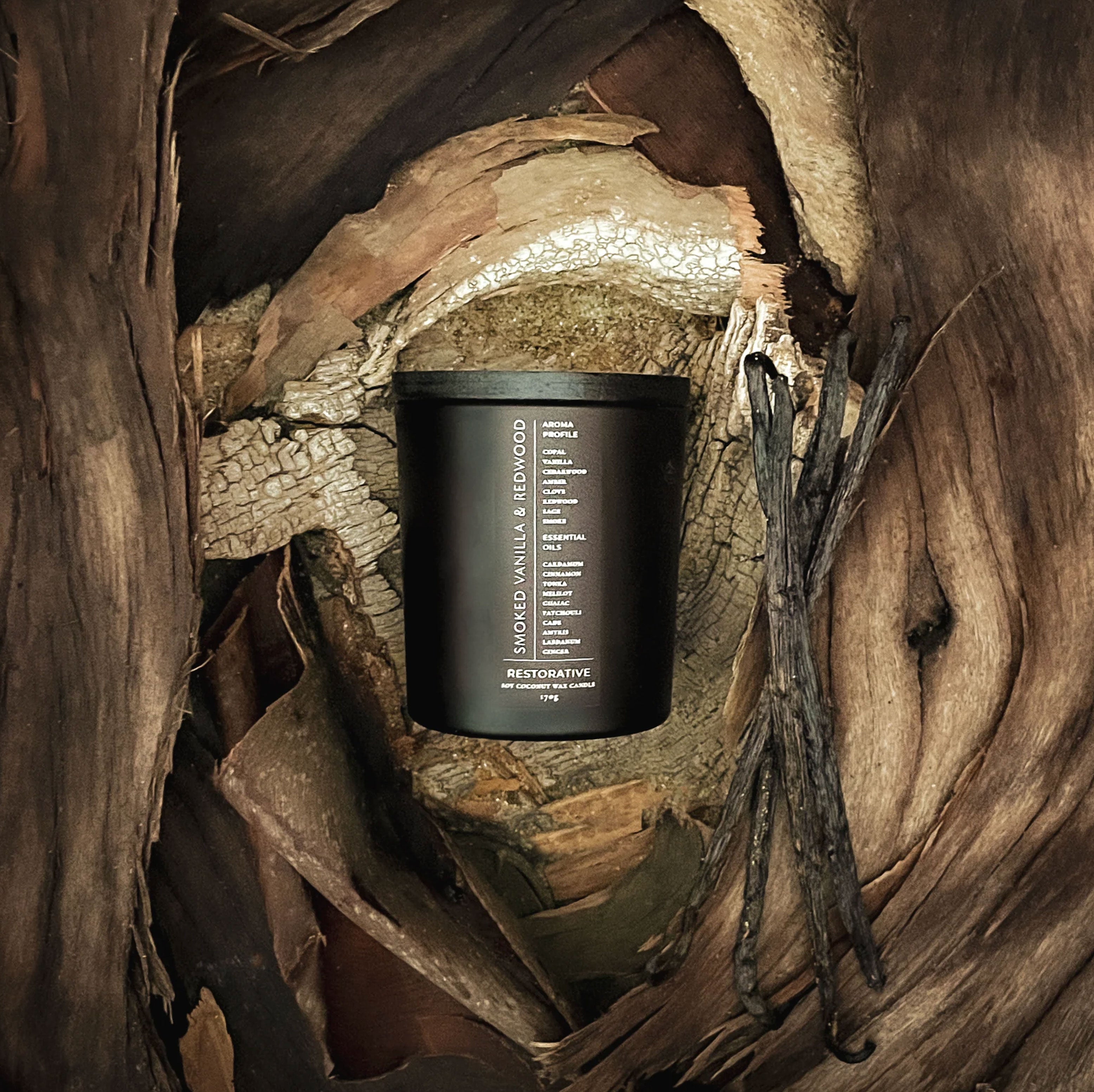 Smoked Vanilla & Redwood Candle