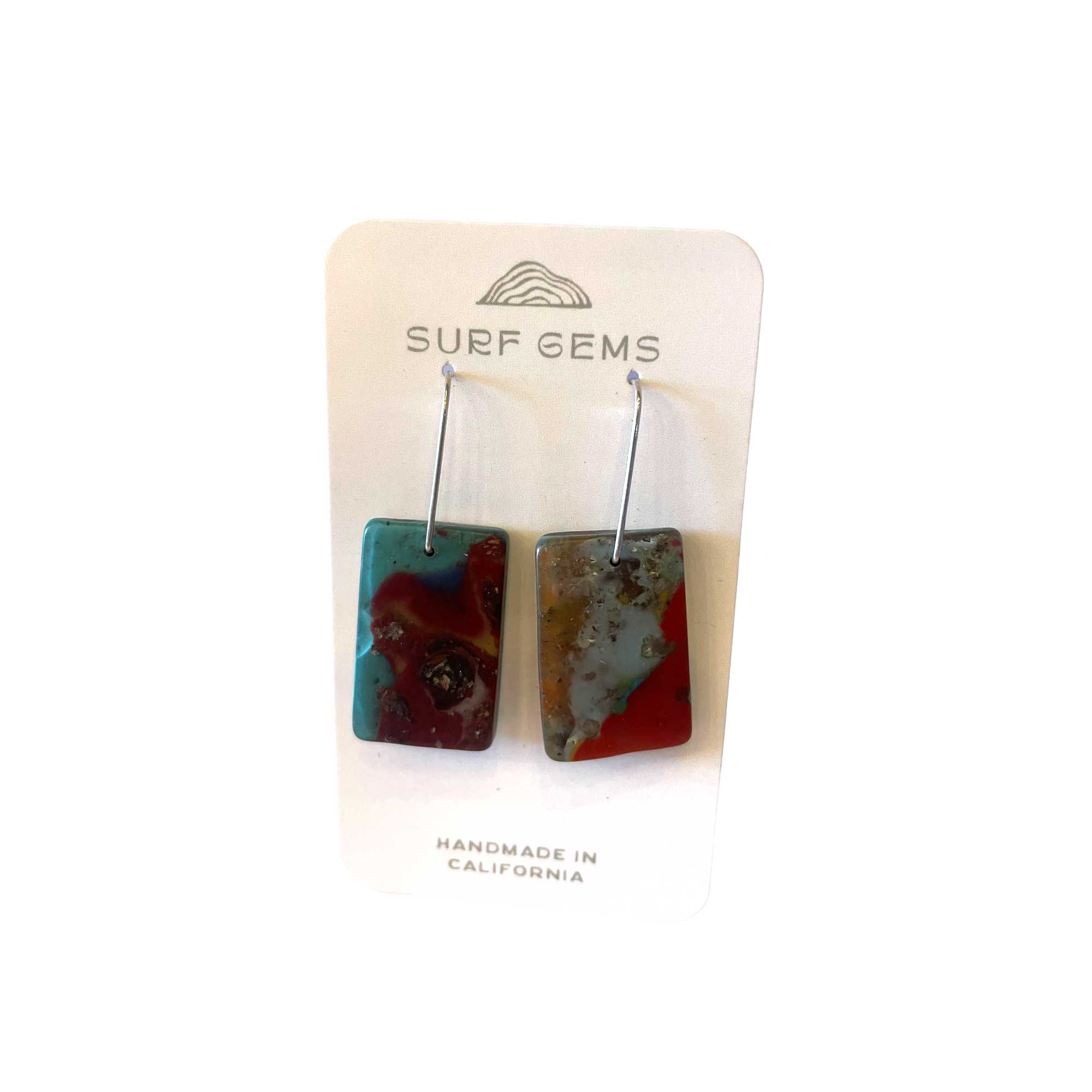 Tidepool Surf Rock Earrings