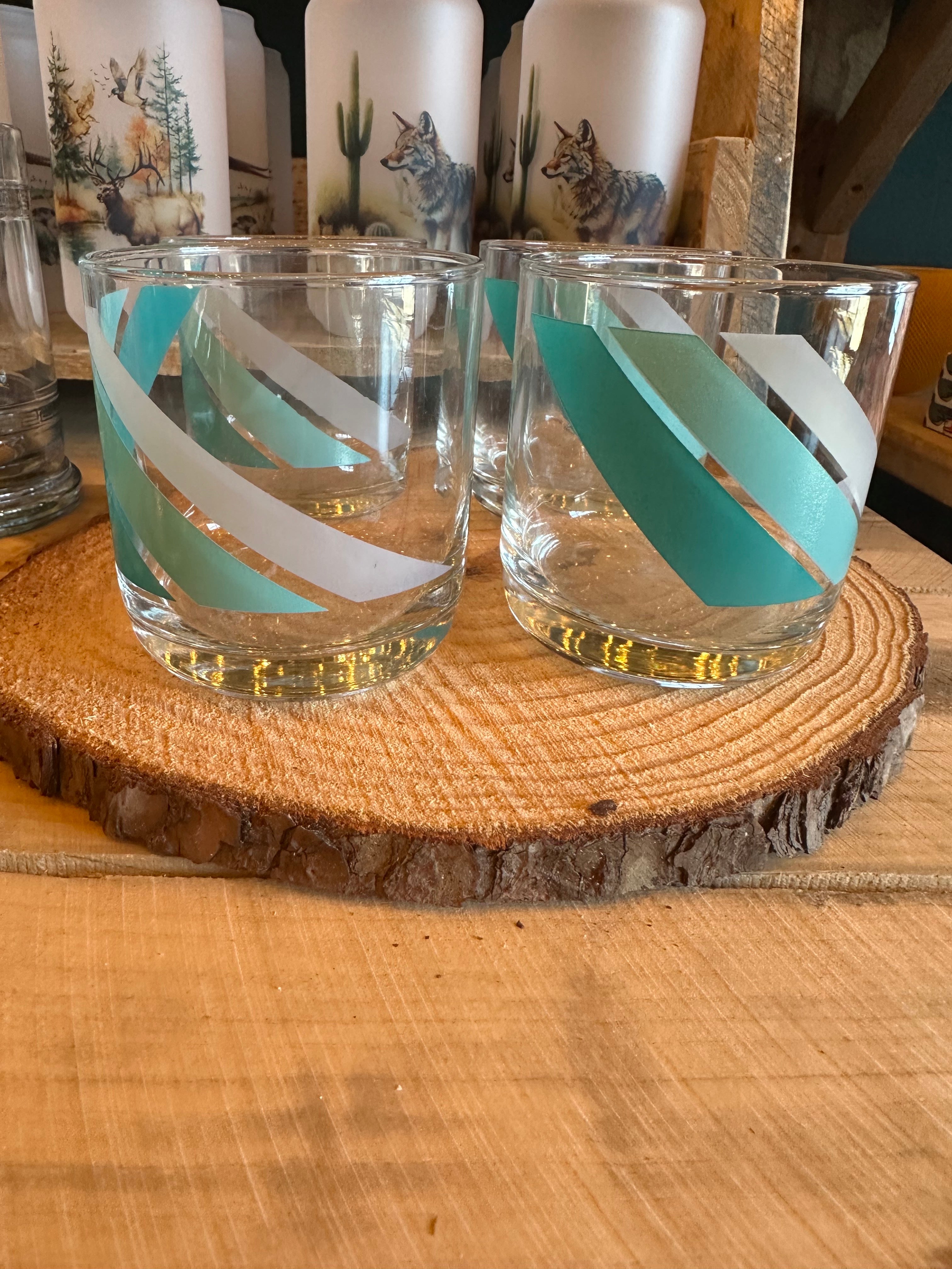 Antique Glass with Turquoise