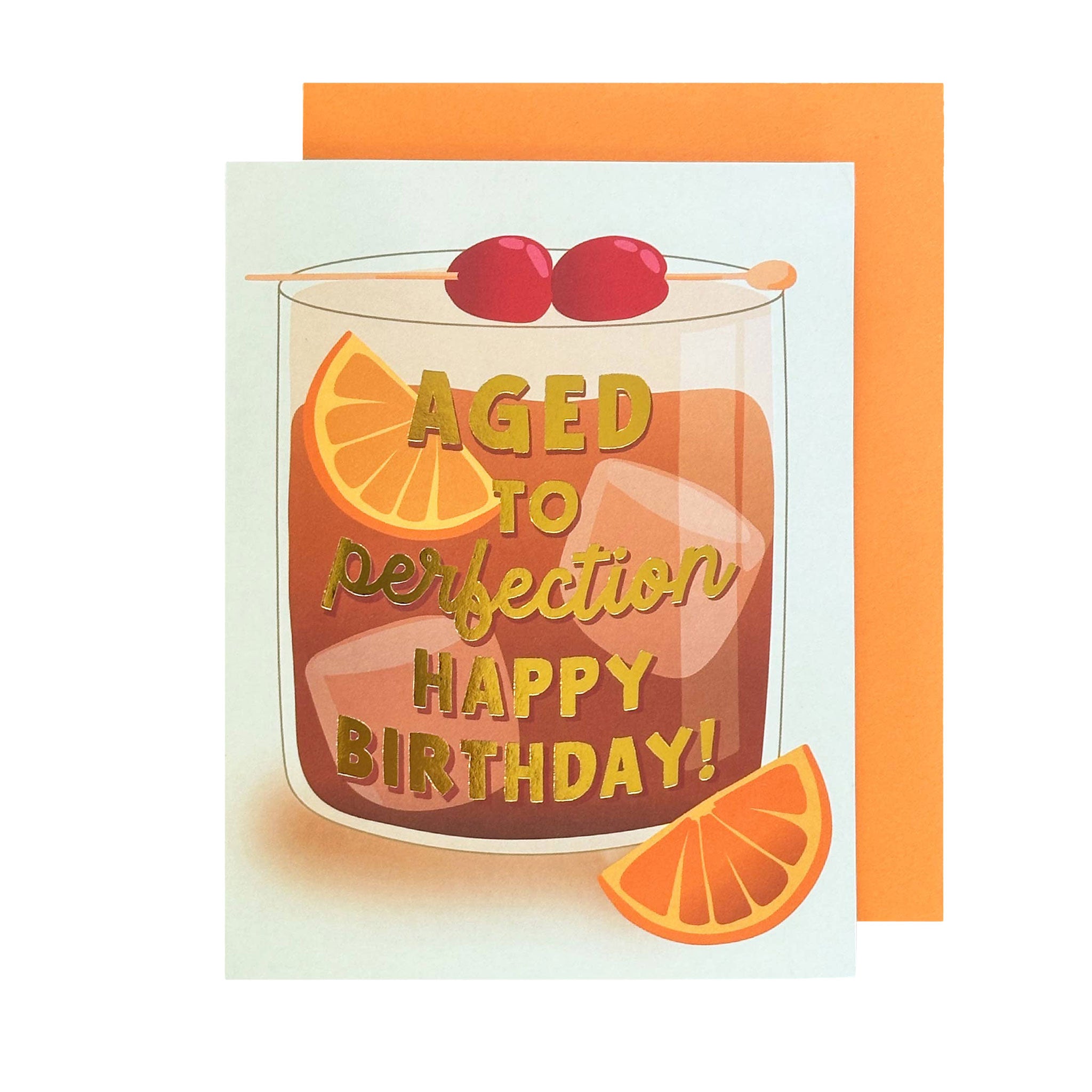 Aged to Perfection Whiskey Birthday Card