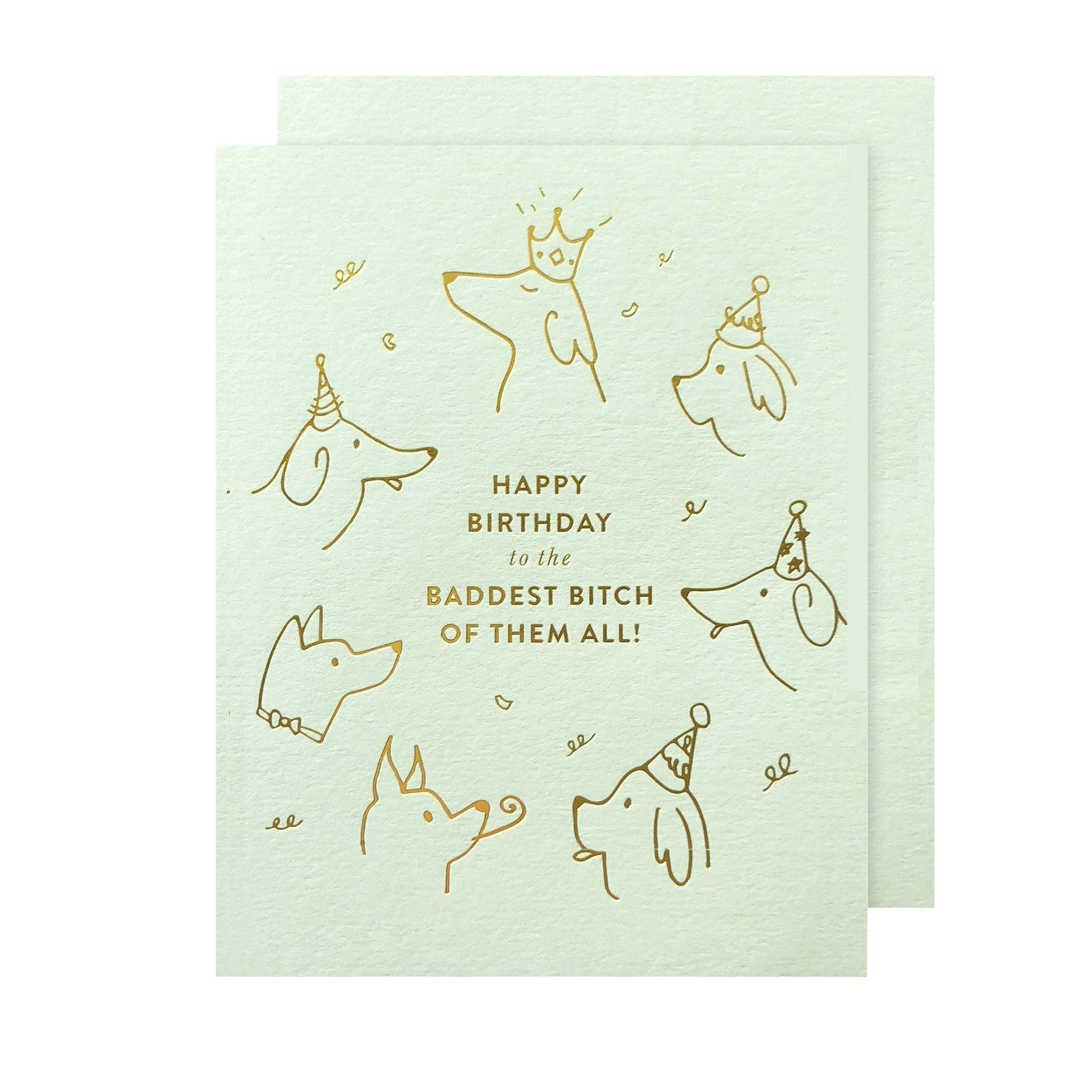 Baddest Bitch Birthday Card