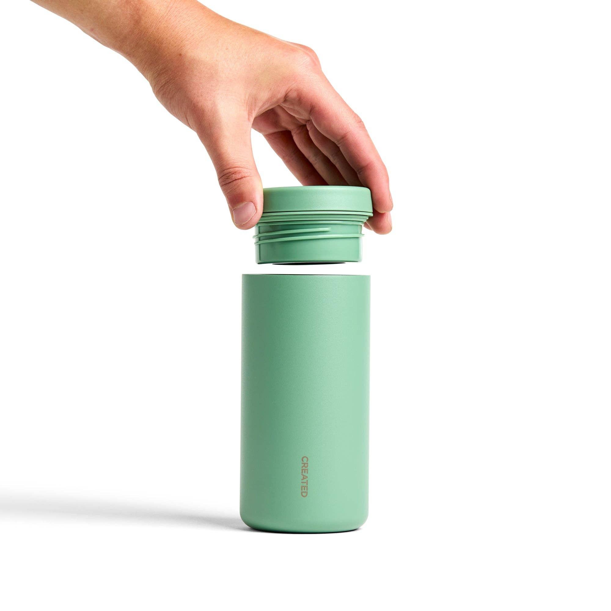 Sage Green Nomad Tumbler with Sip Lid