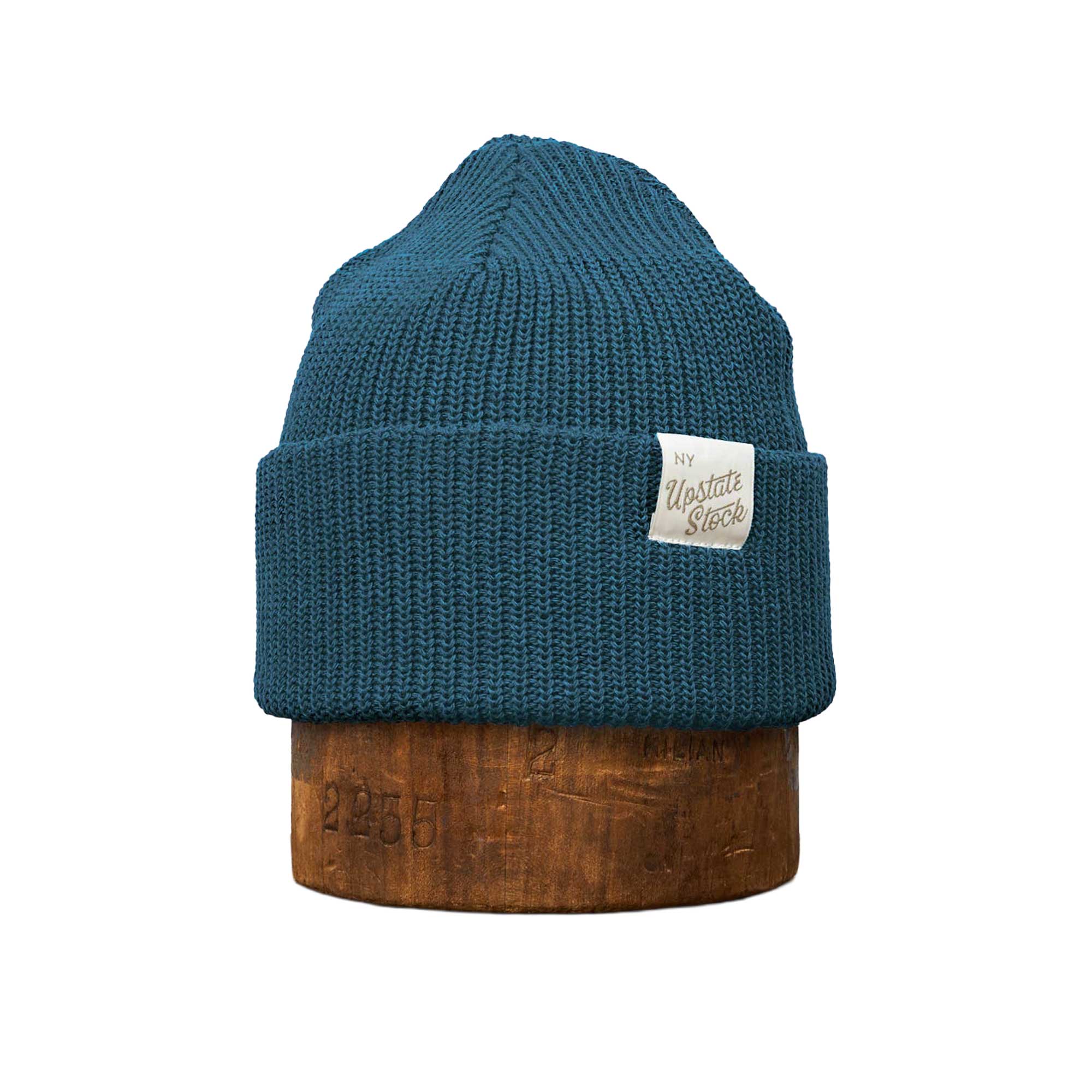 Upcycled Cotton Watchcap: Aqua