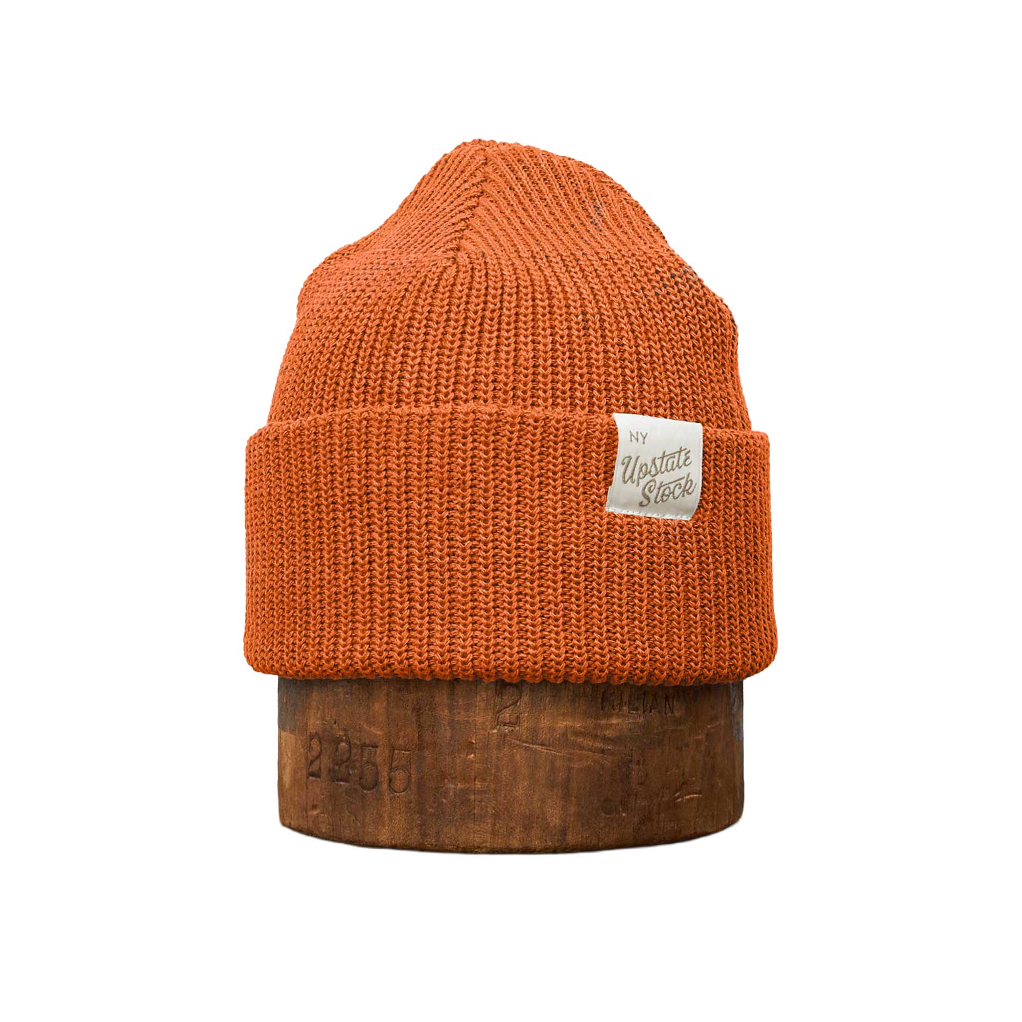 Upcycled Cotton Watchcap: Ochre