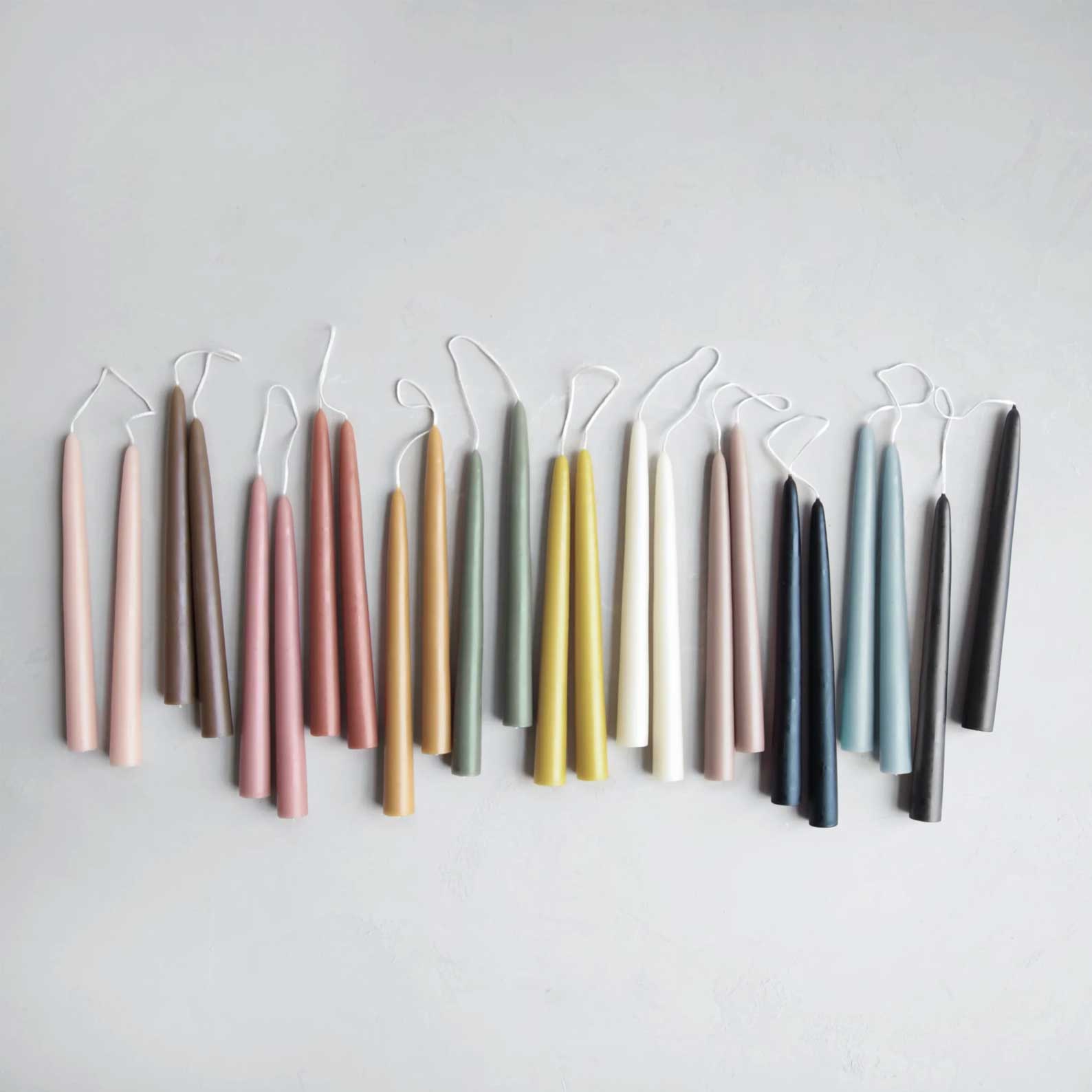 Rose 12" Dipped Taper Candles