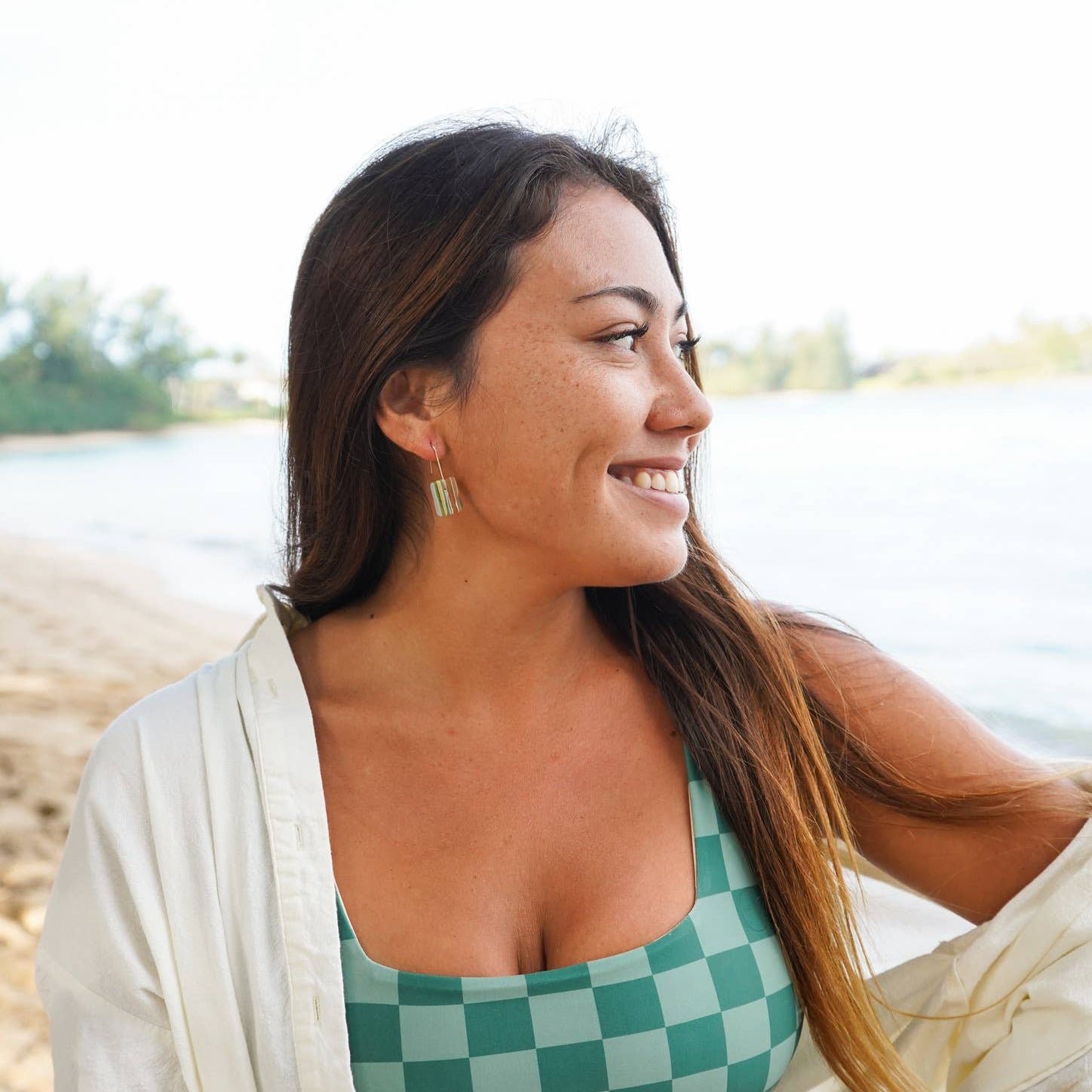 Handmade Surfboard Resin Earrings – XSmall