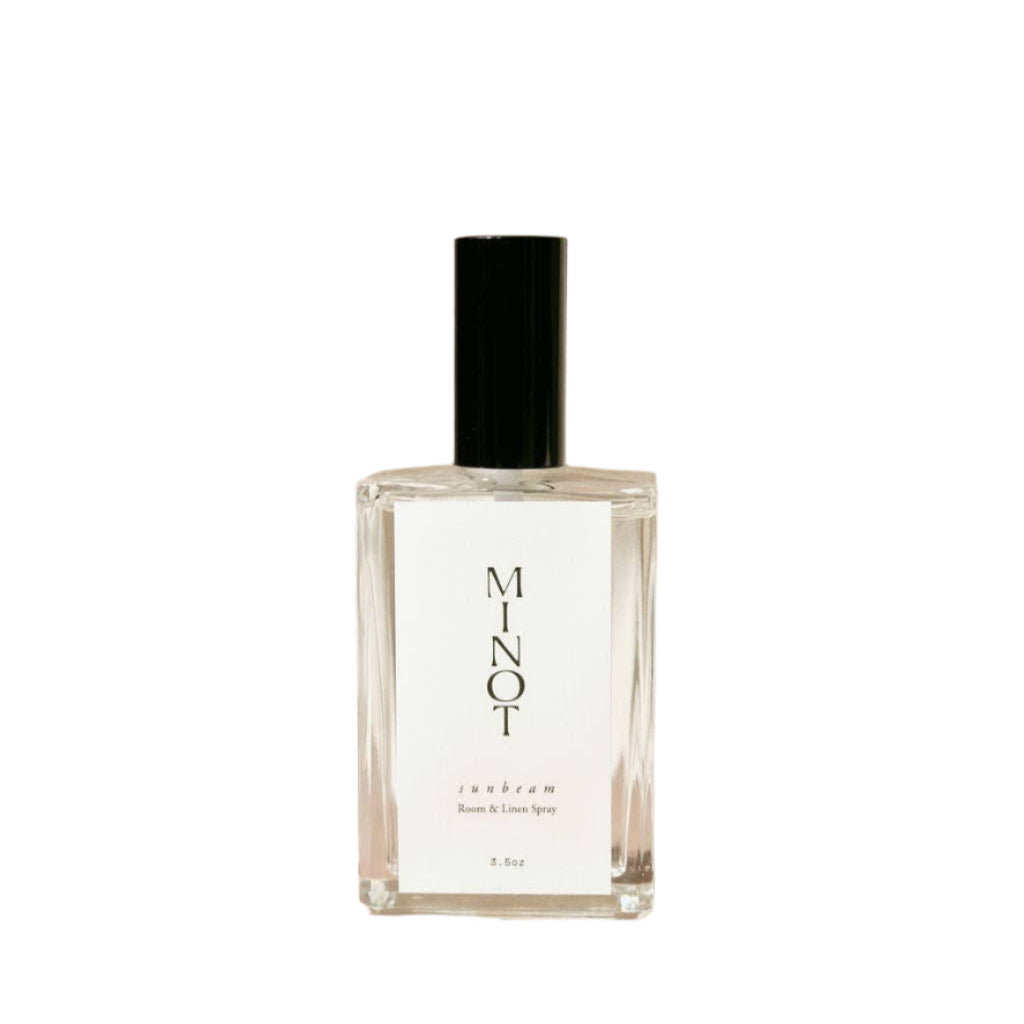 3.5oz room and linen spray with freesia, vanilla, and citrus notes for a bright, sweet, and refreshing home scent.