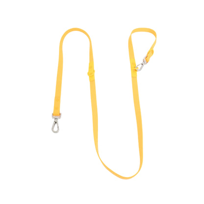 Two-tone waterproof dog leash in mango with darker orange accents, adjustable and durable for hands-free walks for smaller dogs