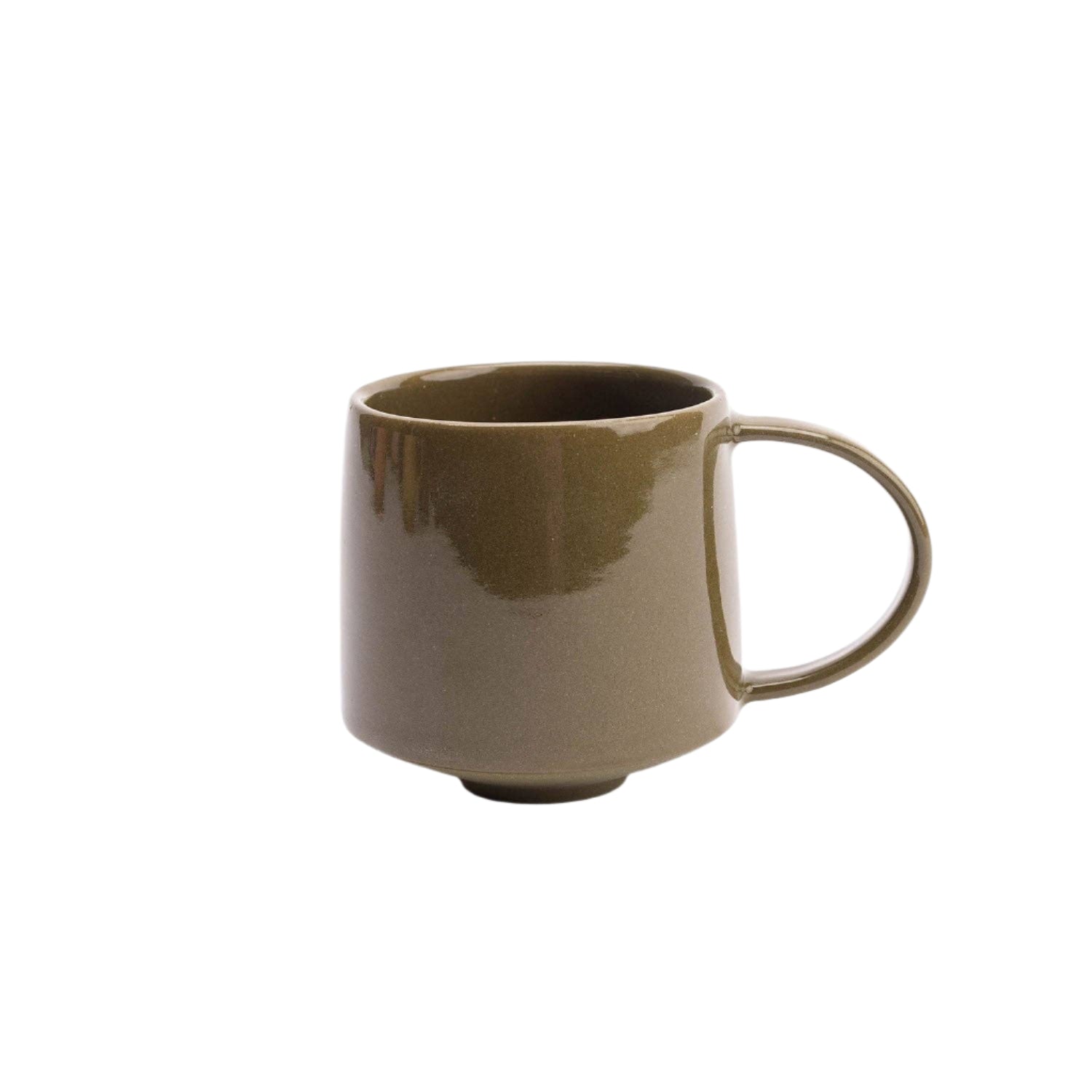 Moss Handmade Ceramic Angled Mug