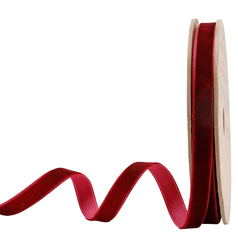Red ribbon on a white background