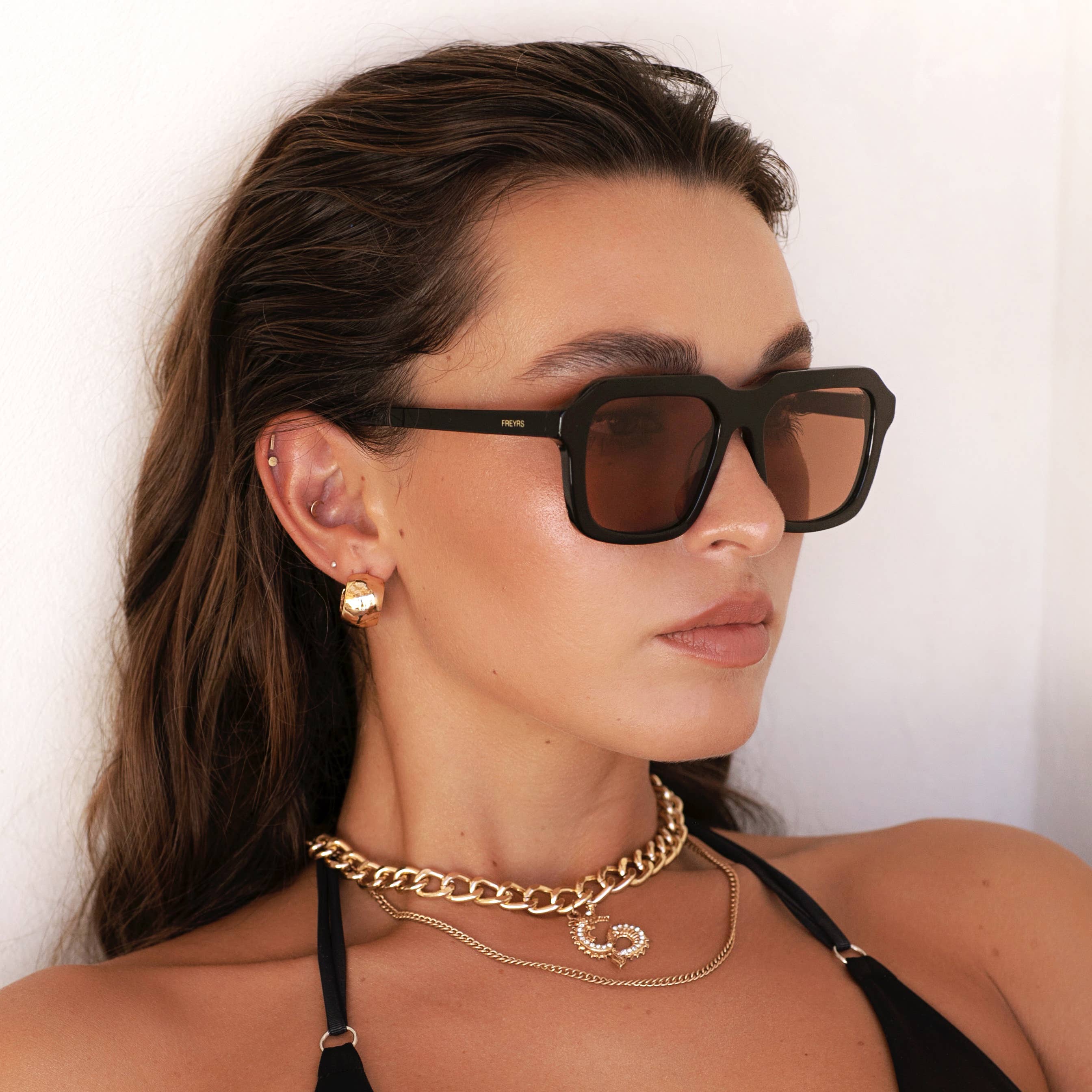 Black Rectangular Sunglasses