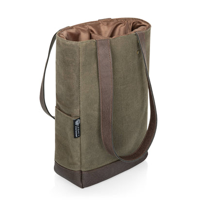 Khaki 2 Bottle Insulated Wine Tote