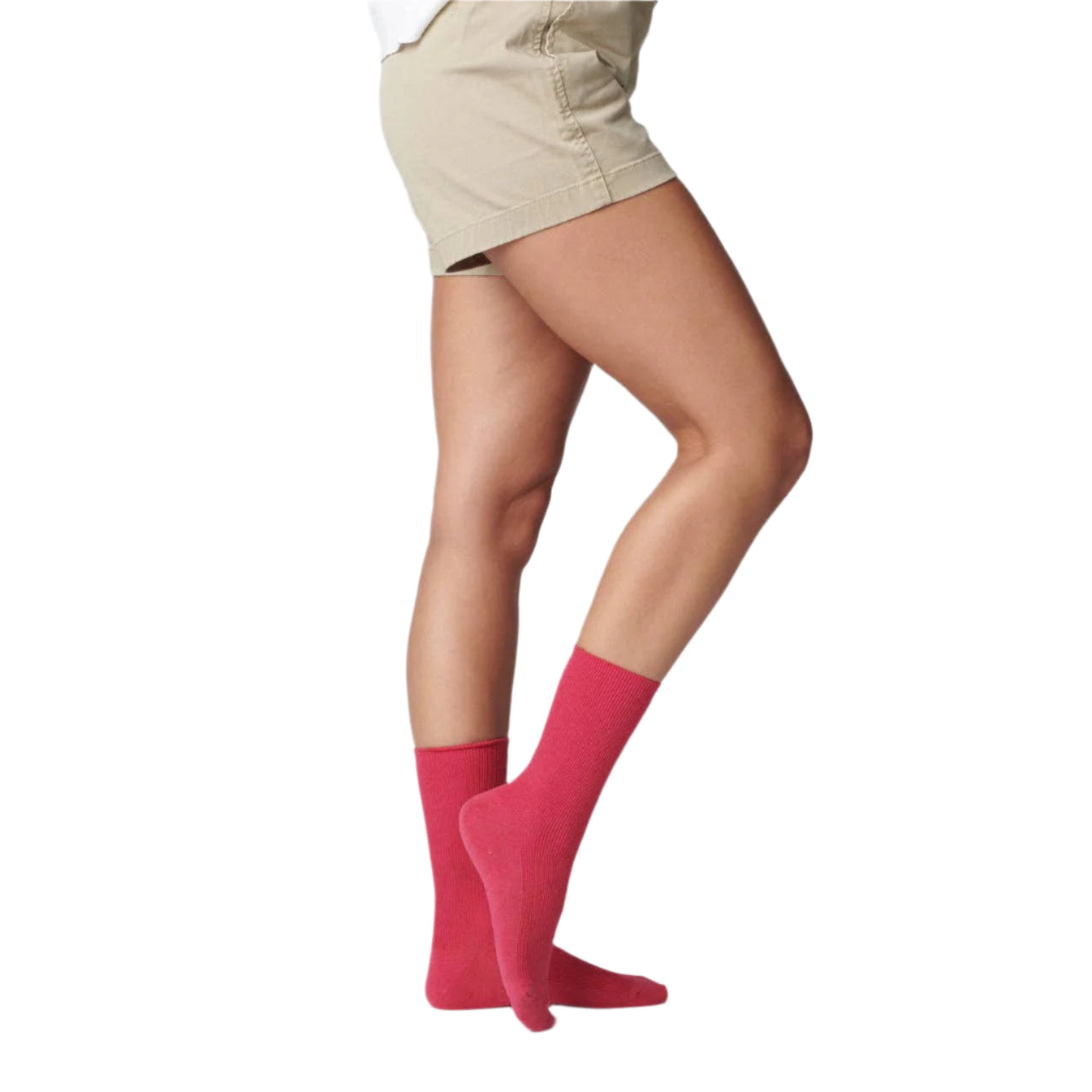 Fuchsia Cotton Socks