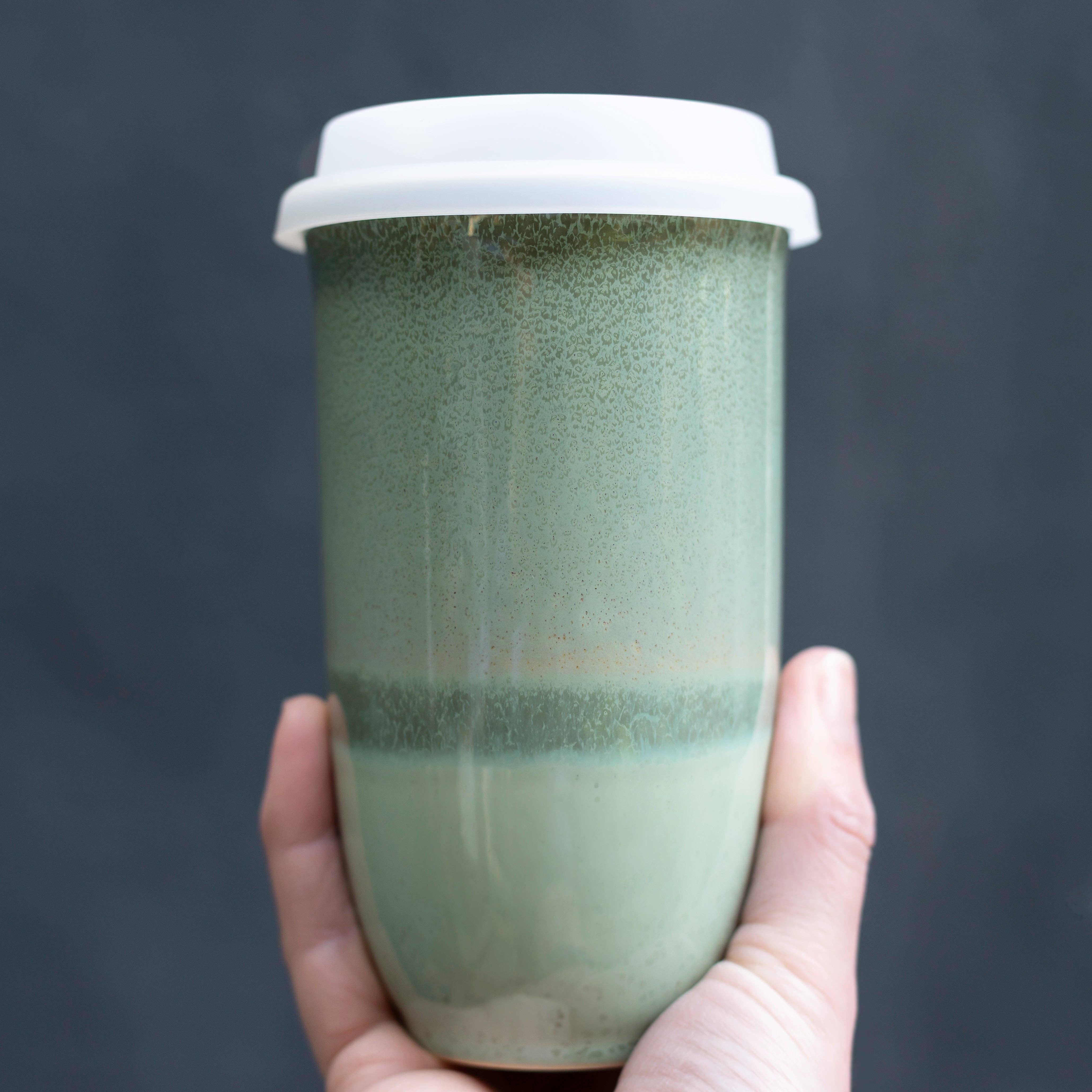 Emerald Ceramic Travel Mug