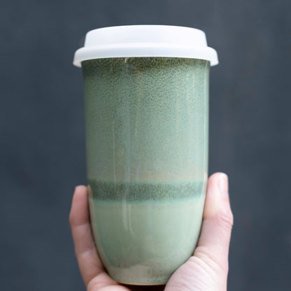 Emerald Ceramic Travel Mug