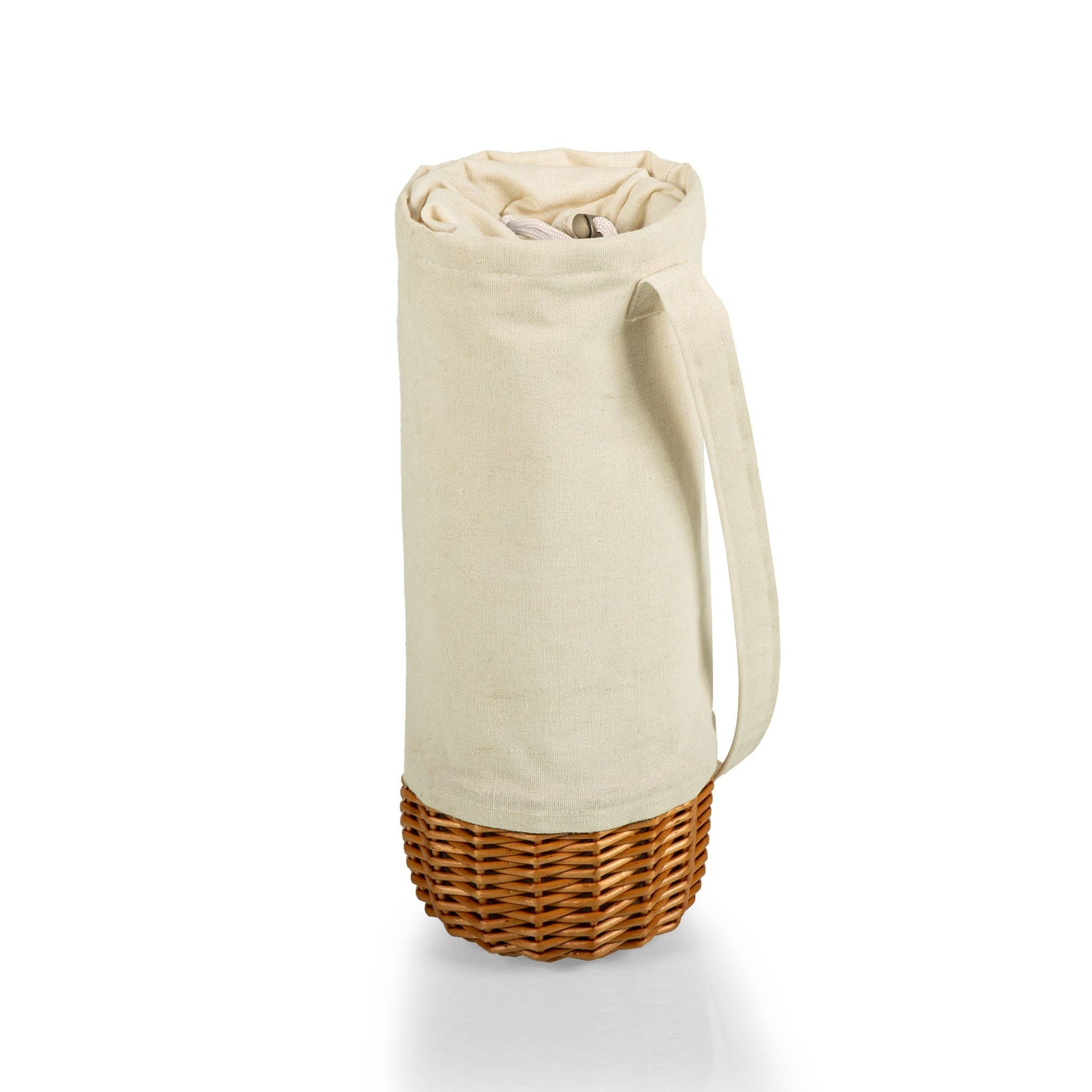 Cream Insulated Canvas Wine Basket