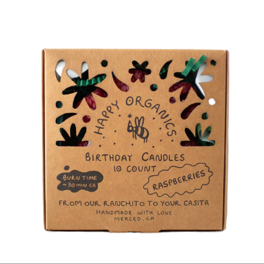 Raspberry-Shaped Beeswax Candles