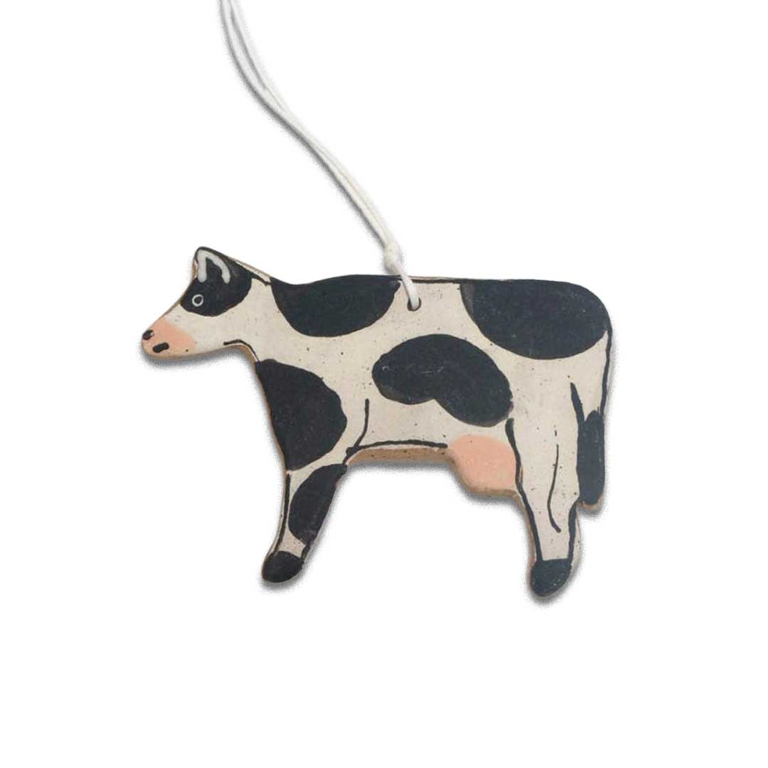 Ceramic Cow Ornament  