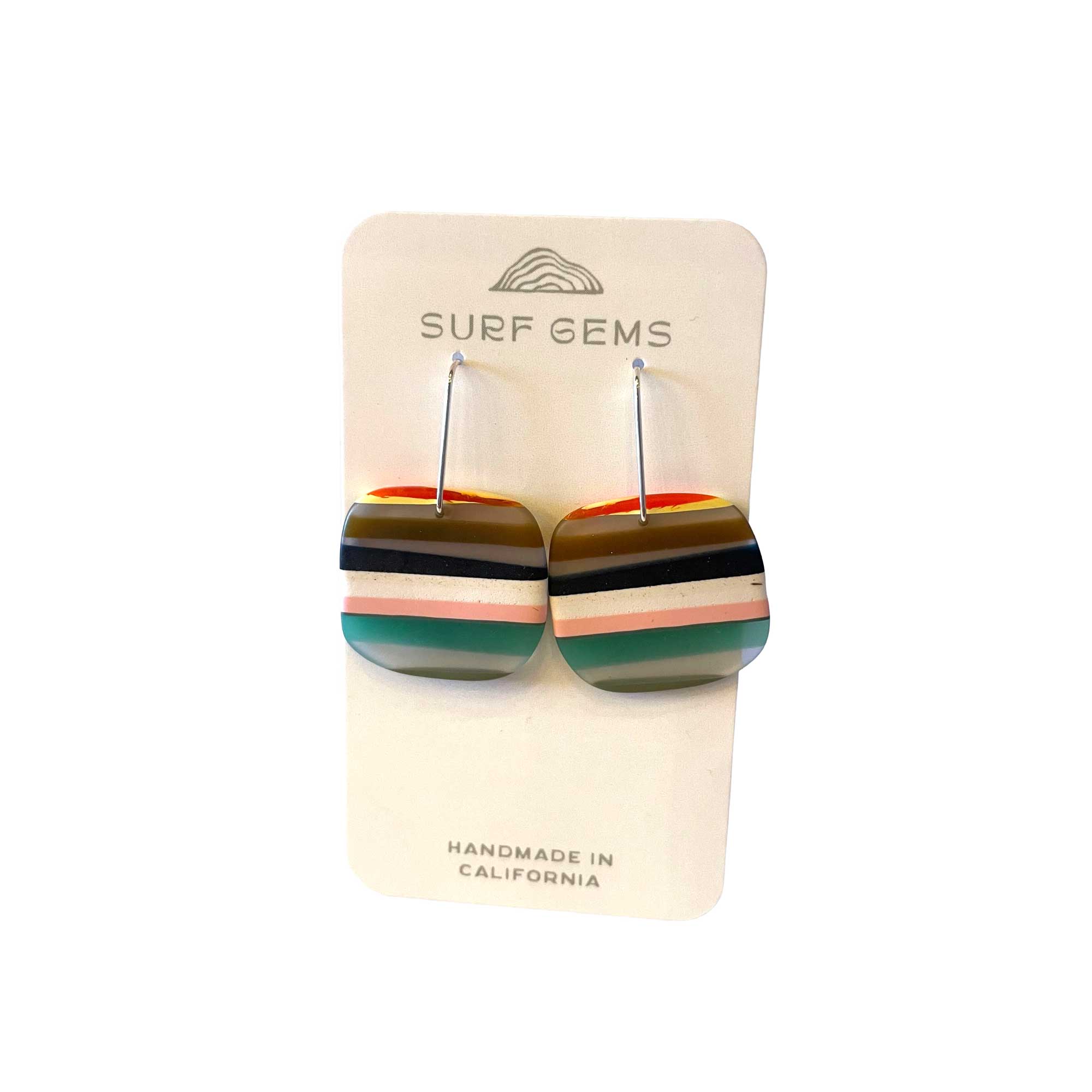Highway 1 Surf Rock Earrings