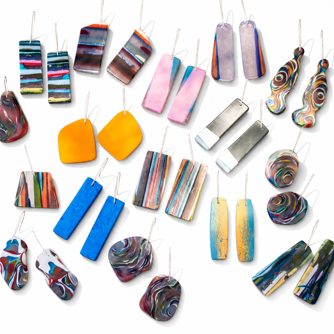 Handmade Surfboard Resin Earrings – Large