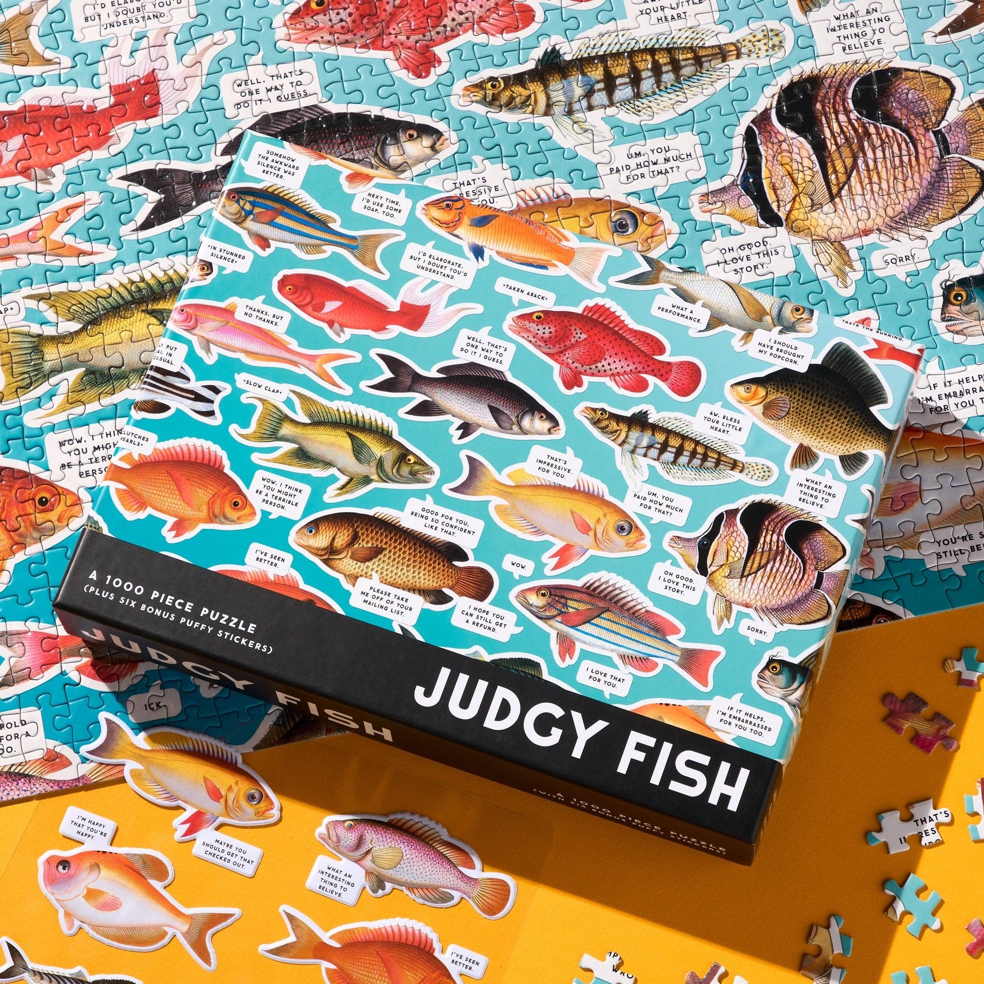 Brass Monkey Judgy Fish 1000 Piece Puzzle