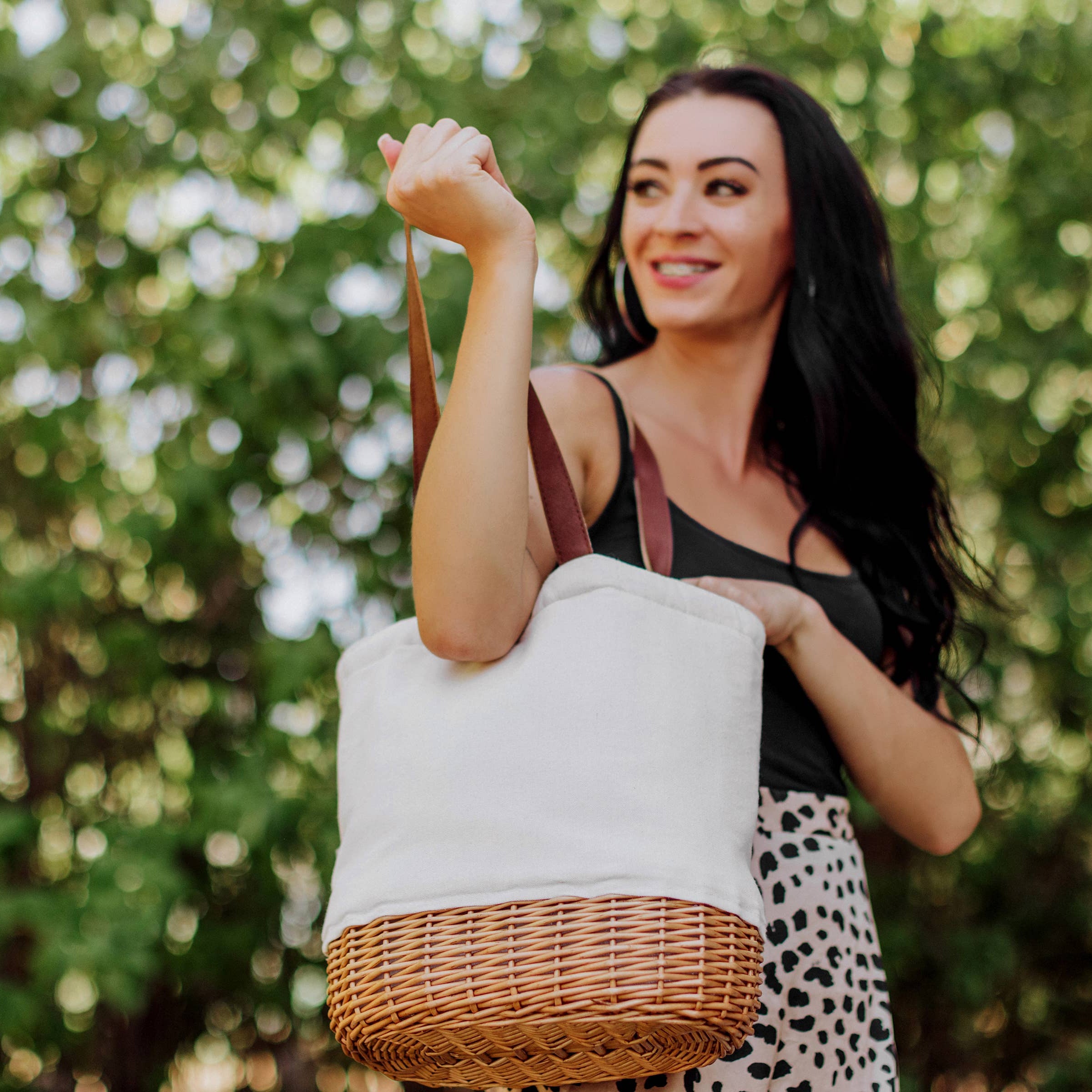 Natural Insulated Canvas Wine Tote