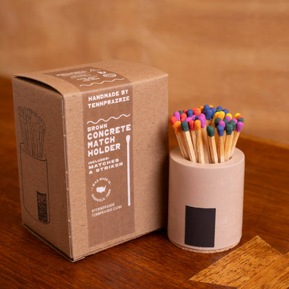 Concrete Match Holder – Blush