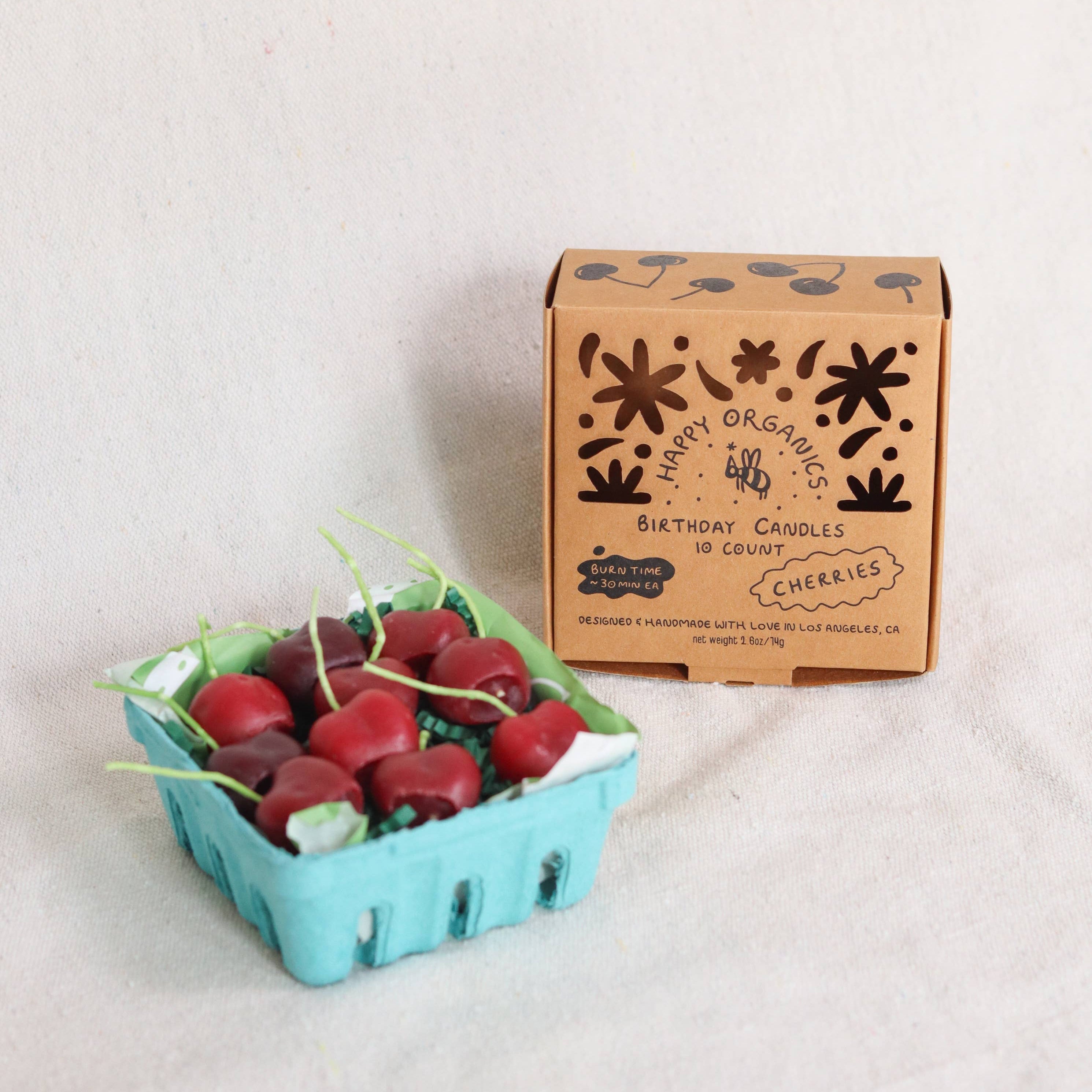 Dark Red Cherry Beeswax Candles
