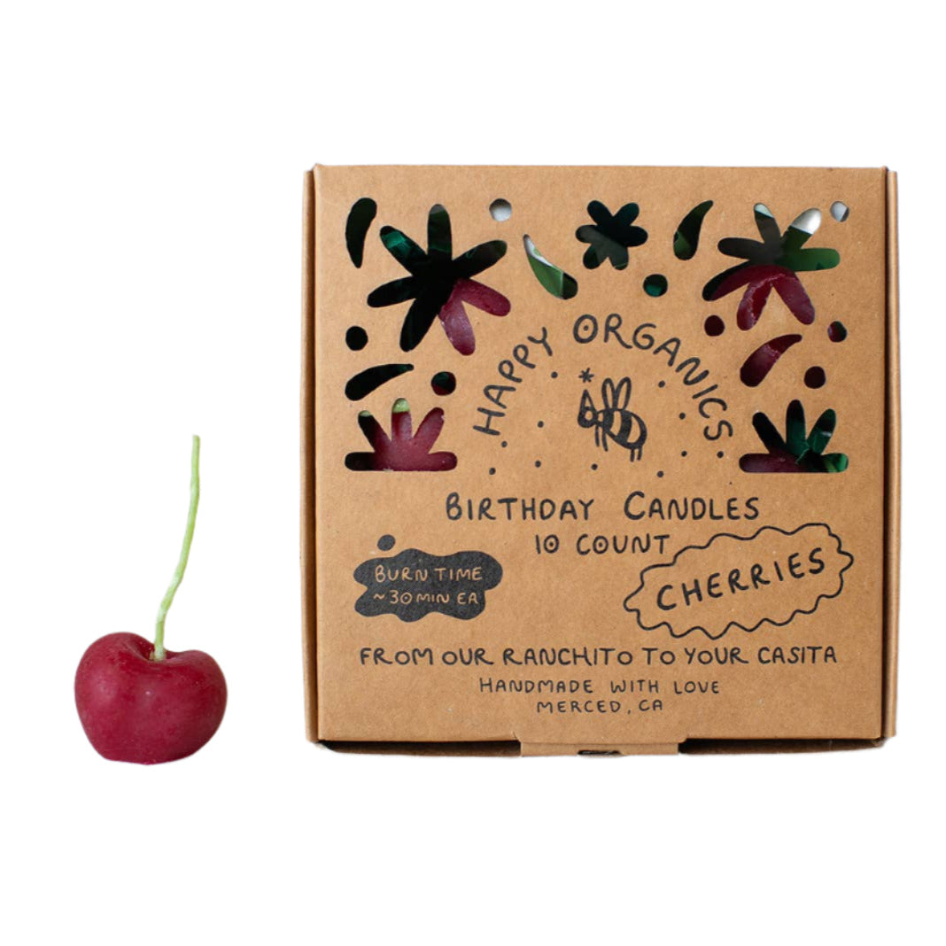 Cherry-Shaped Beeswax Candles - 5