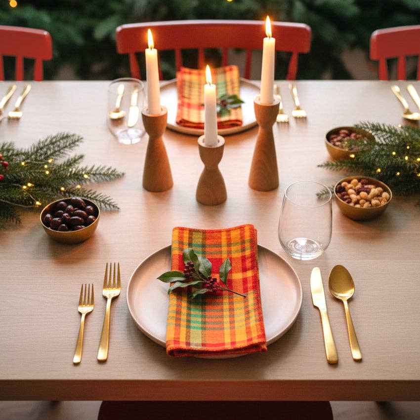 Madras Dinner Napkins - Set of 2