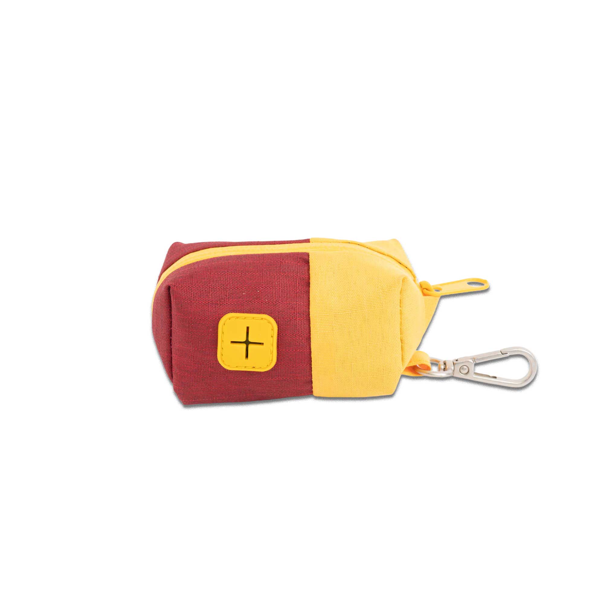 Burgundy + Mustard Dog Poop Bag Holder