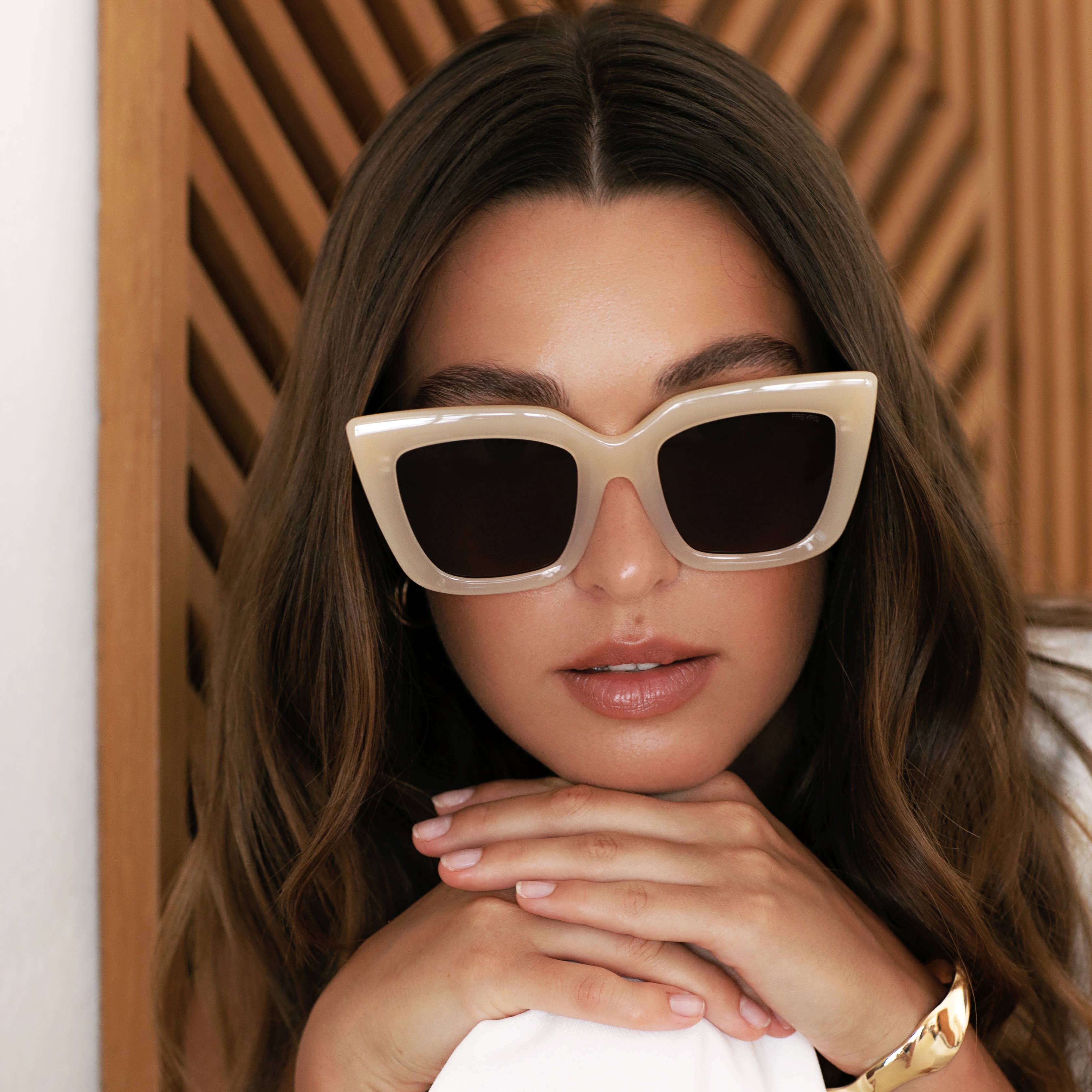 Ivory Cat-Eye Sunglasses