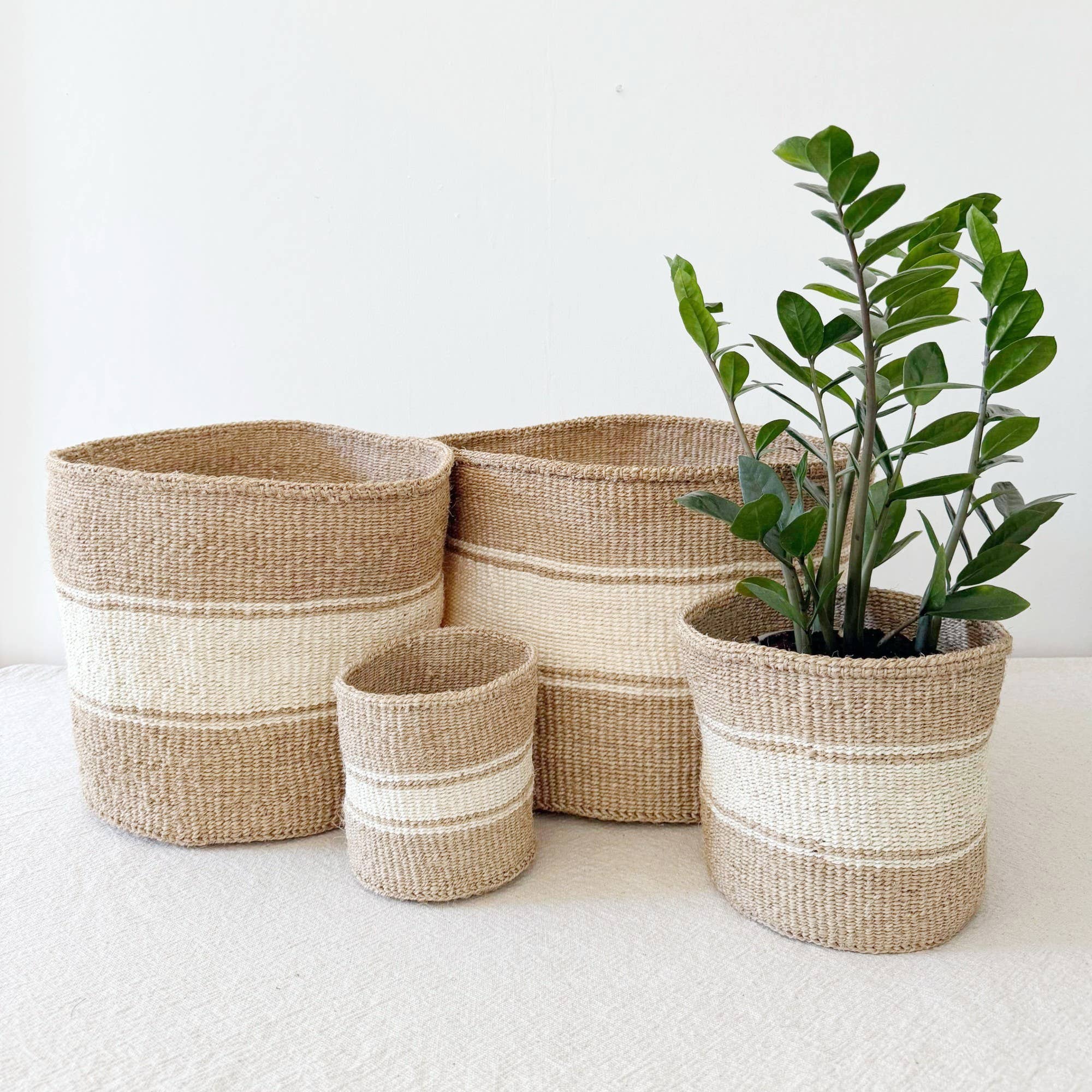 Handwoven Sisal Catchall Basket XXS