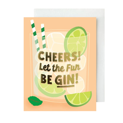 Let the Fun Be GIN! Congrats Card
