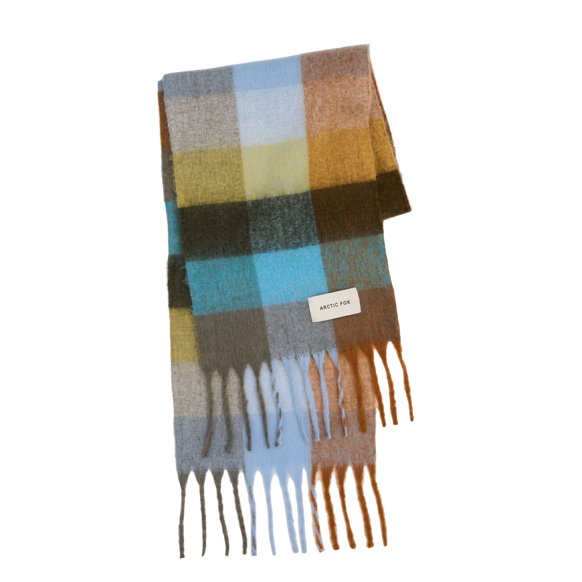 Blue Check Reykjavik Scarf