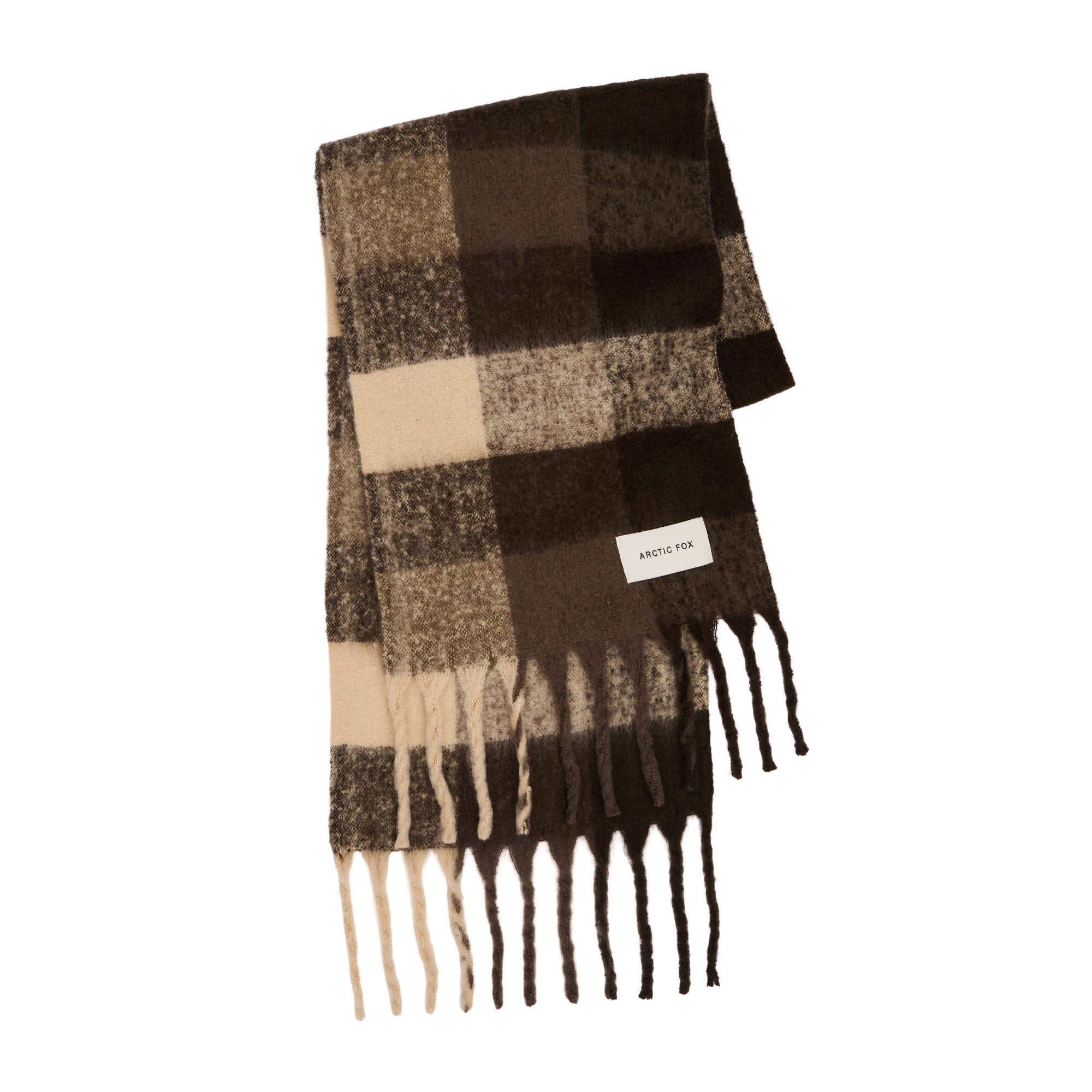 Brown Check Reykjavik Scarf