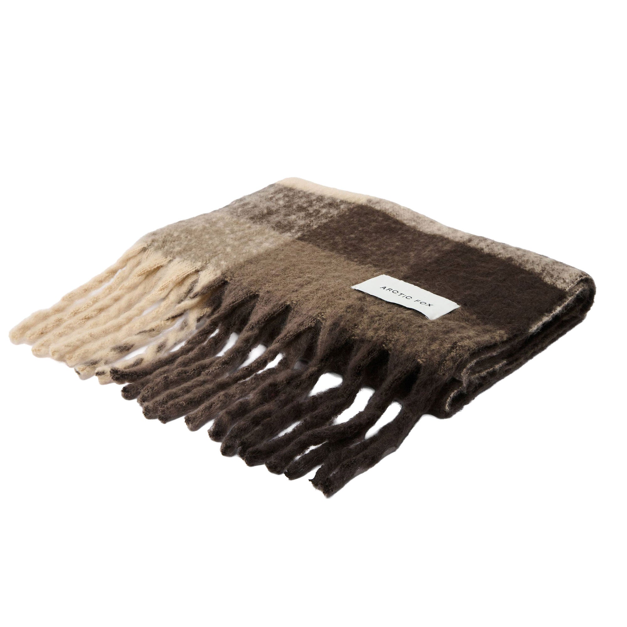 Brown Check Reykjavik Scarf